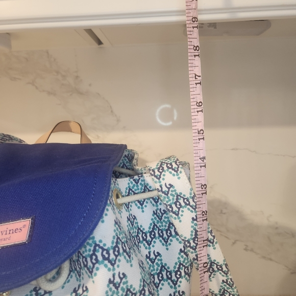 Vineyard Vines Royal Ocean Blue EUC Backpack - Picture 10 of 12